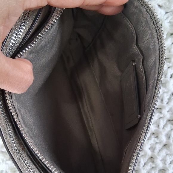 Coach Gray Studded Woman Crossbody Bag - Picture 13 of 15